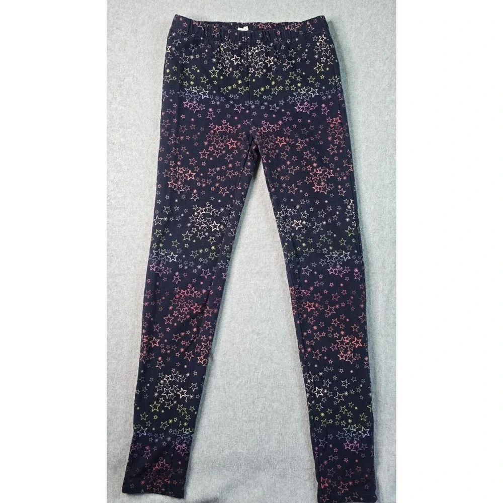 Gap Kids‎ 2PC Outfit Set XL 12 Pink Sequin Shirt Navy Rainbow Star Leggings